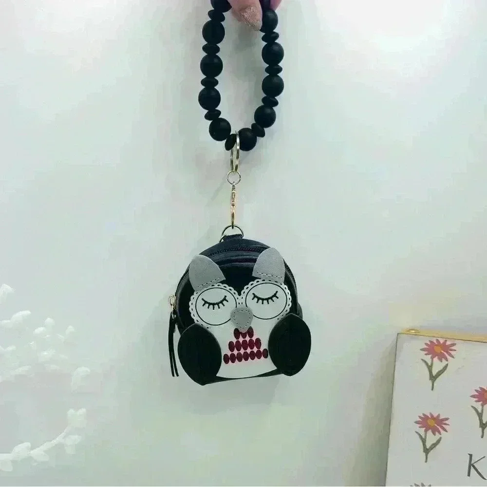 Owl Coin Card Mini Keychain Wallet Wristlet